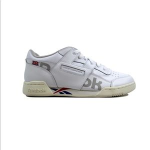 Reebok White Workout Plus MU White Sneakers